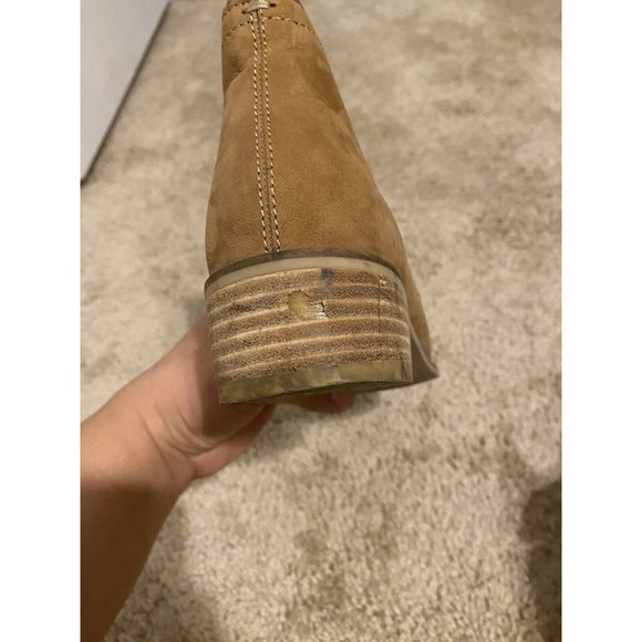 Dolce Vita Tessey Ankle Booties Brown Suede Women's Size 9 Shoes Slip-On Boots - Picture 4 of 7